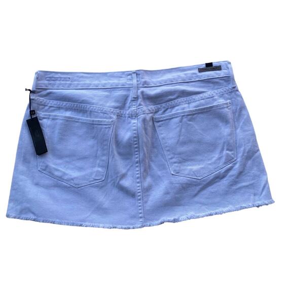 New Citizens of Humanity Daria Stark White Cutoff Jean Denim Mini Skirt Size 29 - Picture 14 of 15